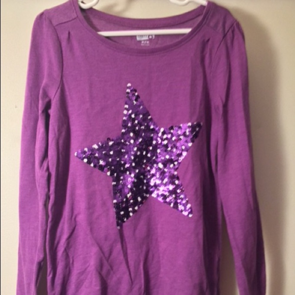 NWOT Little Girls Purple Long Sleeved Shirt